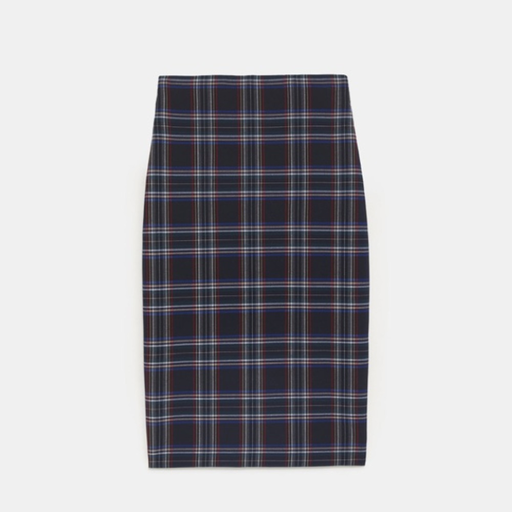 Zara plaid pencil skirt - Picture 6 of 7